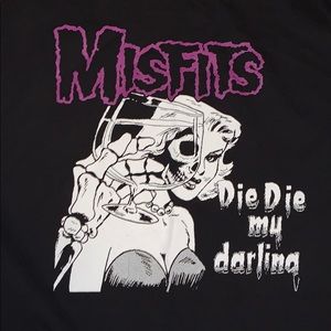 NWOT Misfits Short Sleeve Black Band T Shirt